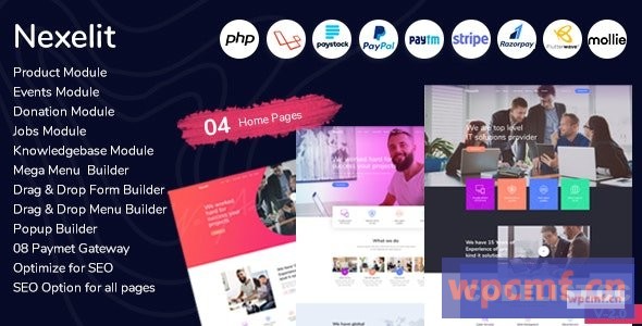 Nexelit v2.0 多用途网站和业务管理系统CMS 可代汉化
