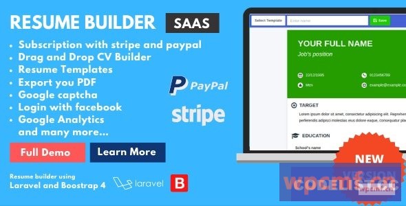 简历1.2版 Saas简历和简历采购员  可代汉化