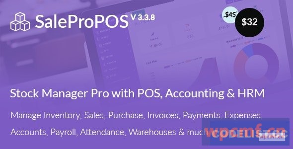 SalePro v3.3.8 带有POS、HRM、会计的库存管理系统  可代汉化