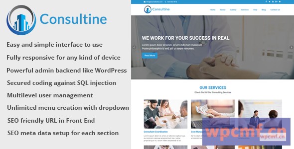 咨询v1.6 咨询、商业和金融网站CMS 可代汉化