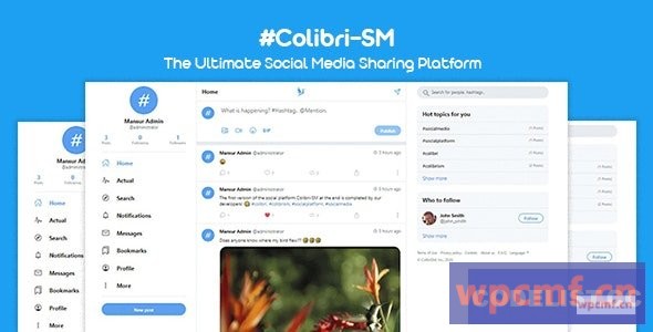 Colibism v1.0.7 终极PHP现代社交媒体共享平台  可代汉化