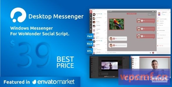 WoWonder桌面v3.1 适用于WoWonder社交脚本的Windows Messenger 可代汉化