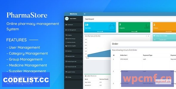 PharmaStore v1.0 在线药房管理系统 可代汉化
