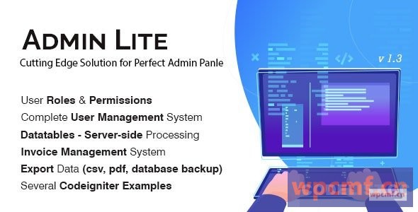 Admin Lite v2.1 PHP管理面板 + 用户管理 可代汉化