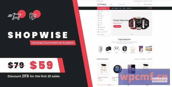 Shopwise v1.0 Laravel电子商务系统 可代汉化