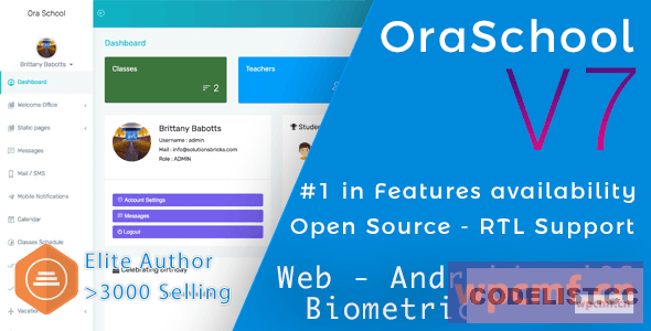 Ora学校套件v7.0 终极学校管理系统 可代汉化