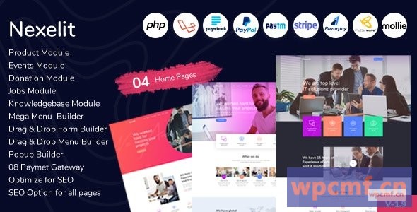 Nexelit v1.9 多用途网站和业务管理系统CMS 可代汉化