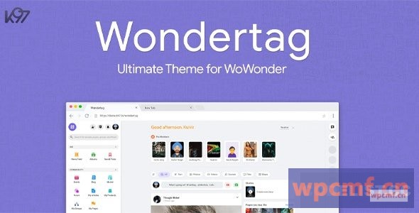 Wondertag v1.3.1 终极WoWonder主题 可代汉化