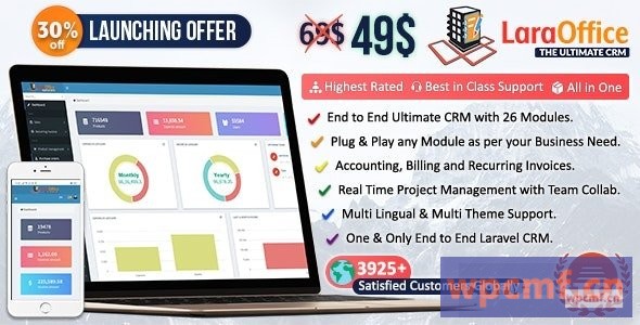 LaraOffice v3.2 终极客户关系管理和项目管理系统 可代汉化