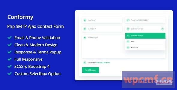 符合v1.0 PHP Ajax现代联系方式 可代汉化