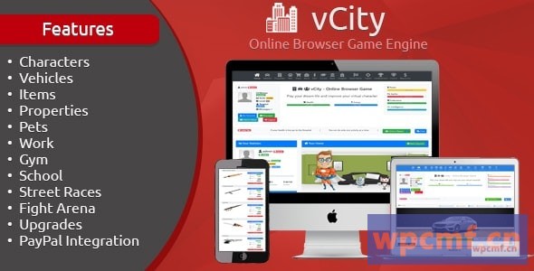 vCity v2.1 在线浏览器游戏引擎 可代汉化