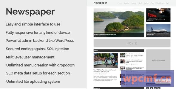 报纸v1.2 响应报纸CMS脚本 可代汉化