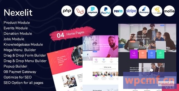 Nexelit v1.6 多用途网站和业务管理系统CMS 可代汉化
