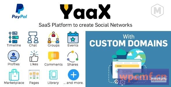 YaaX v1.2.5 创建社交网络的SaaS平台 自定义域  可代汉化