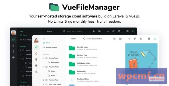 带有Laravel v1.6.3的Vue文件管理器 您的私有云 可代汉化