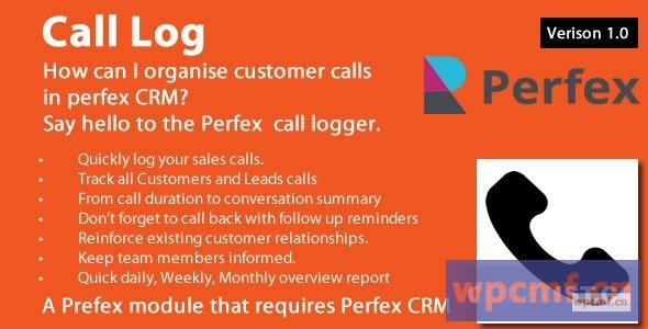Perfex CRM 1.0版的呼叫日志模块 可代汉化