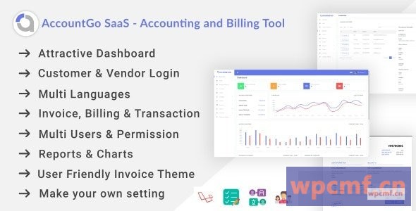 AccountGo SaaS v1.0 会计和计费工具 可代汉化