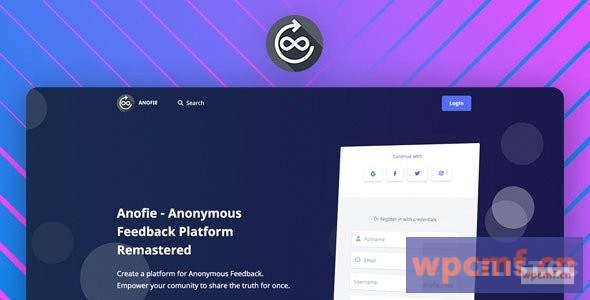 Anofie Pro v1.0.2 匿名反馈系统重新制作 可代汉化