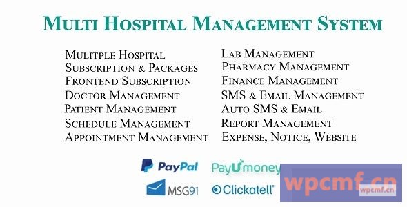 多医院v4.1 医院管理系统 (Saas App) 可代汉化