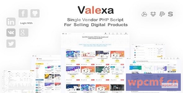 Valexa v1.2.1 用于销售数字产品和数字下载的PHP脚本 可代汉化