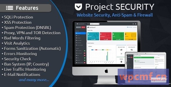 项目安全v4.1.1 网站安全、反垃圾邮件和防火墙 可代汉化
