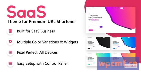 高级网址缩短器1.1版的SaaS主题 可代汉化