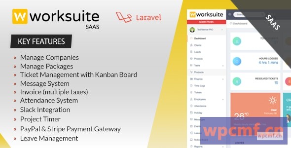 Worksuite Saas v3.6.1 项目管理系统  可代汉化