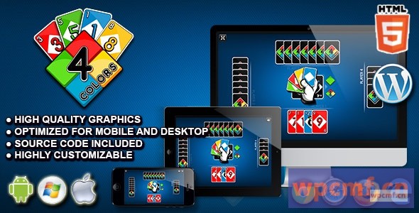 四种颜色 HTML5纸牌游戏 可代汉化