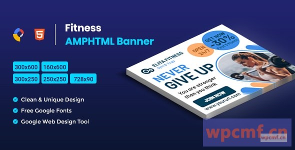 健身广告模板 可代汉化