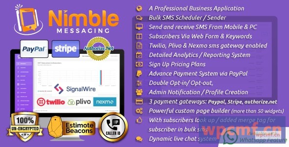 Nimble messages v1.5.1 面向企业的专业SMS营销应用程序  可代汉化