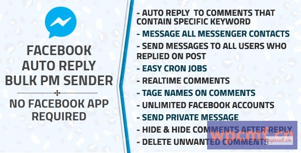 Facebook自动回复和批量私人消息发送者v1.1 可代汉化