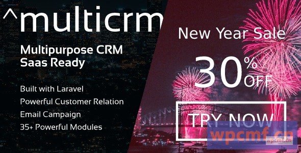 Multicrm v2.1 多功能强大的Laravel CRM。Saas就绪 可代汉化