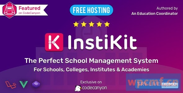 InstiKit学校v2.3.0 学校、学院、研究所和学院的学校ERP 可代汉化