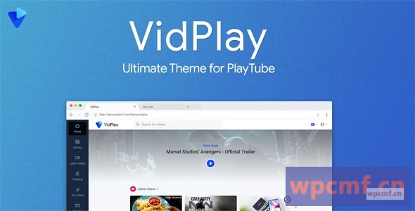 VidPlay v1.4 终极PlayTube主题 可代汉化