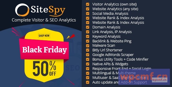 SiteSpy v5.1.3 最完整的访客分析和SEO工具 可代汉化