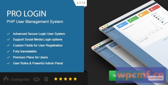Pro Login v2.1.0 高级安全PHP用户管理系统 可代汉化