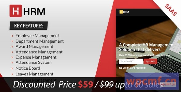 HRM SAAS v2.5.7 人力资源管理  可代汉化