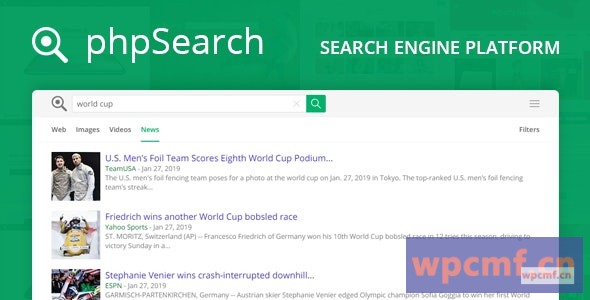 phpSearch v4.3.0 搜索引擎平台 可代汉化