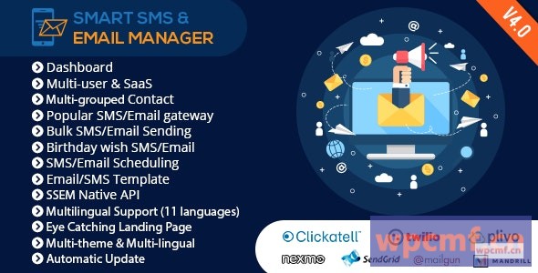 智能短信和电子邮件管理器 (SSEM) 4.0版 可代汉化