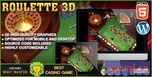 3D轮盘赌 HTML5赌场游戏 可代汉化