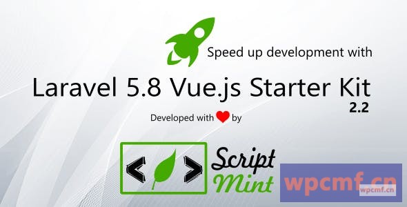 Laravel 5.8 Vue.js SPA Bootstrap管理入门套件v2.2 可代汉化