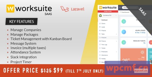Worksuite Saas v2.5.8 项目管理系统  可代汉化