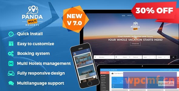 熊猫多度假村v7.0.6 为多酒店预订CMS 可代汉化