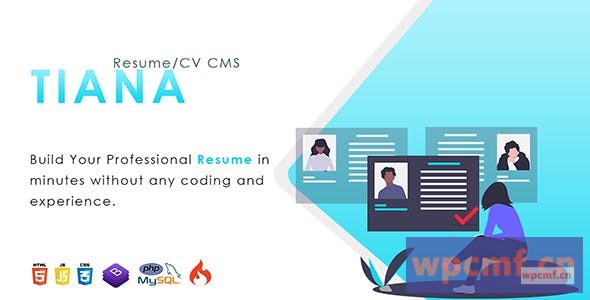 Tiana v1.0 简历/简历内容管理系统 可代汉化