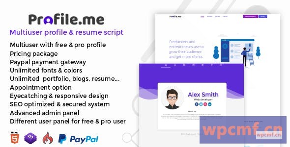个人资料.me 1.0版 多用户个人资料和简历脚本 可代汉化