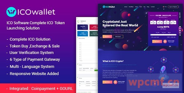 ICOWallet v1.2 完整的ICO软件和令牌启动解决方案  可代汉化