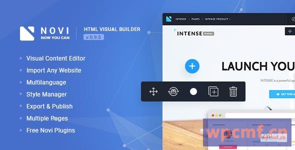 Novi v0.9.5 HTML页面生成器和视觉内容编辑器 可代汉化