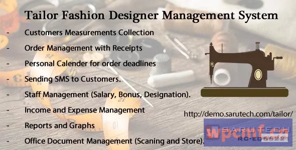 裁缝/时装设计师管理系统 可代汉化