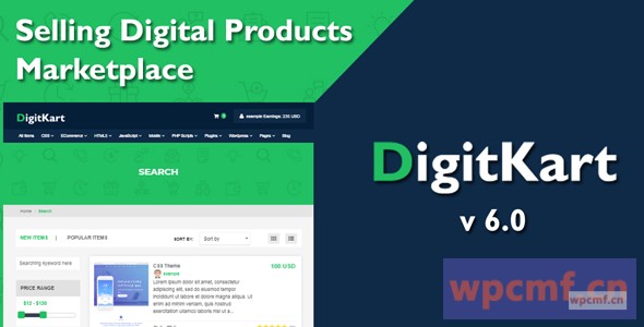 Digitkart V6.0     MultiVendor Digital产品市场 可代汉化