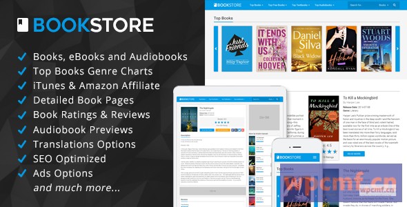 Bookstore v1.3    书籍，电子书和Audiobooks Affiliate脚本 可代汉化